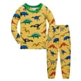 thumbnail image 1 of REDARER Kids' Cartoon Print Pajama Set - Soft Long Sleeve Two-Piece Sleepwear for Comfortable Lounging,Size:3-4 Years, 1 of 7