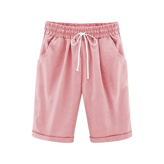 REDARER Kids' Casual Lightweight Shorts Elastic Waistband Relaxed Fit Hem Linen Blend Summer Outdoor Daily Wear,120