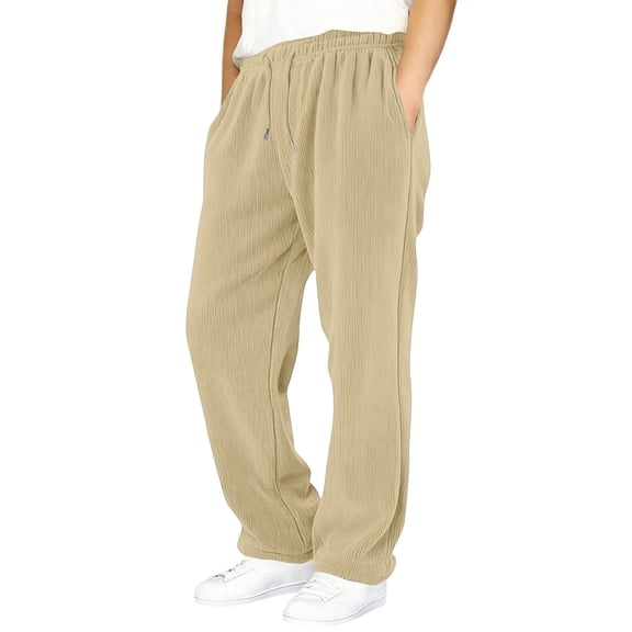 REDARER Kids Corduroy Pants with Elastic Waist & Pockets, Baggy Wide Leg Palazzo Sweatpants for Casual Wear,13-14 Years
