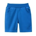 thumbnail image 1 of REDARER Kids' Cotton Casual Shorts, Elastic Waist Solid Color Summer Sport Shorts for Boys & Girls,6-7 Years, 1 of 4