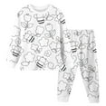 thumbnail image 1 of REDARER Kids DIY Coloring Pajama Set - Hand Painted Art PJS for Boys & Girls, Fun Wearable Homewear, Play & Sleep Combo,Size for 6-7 Years, 1 of 3