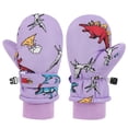 thumbnail image 1 of REDARER Kids Dinosaur Print Winter Mittens Thermal Insulated Adjustable Buckle Ski Cold Weather Outdoor Snow Play Handwear,4-10 Years, 1 of 8