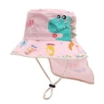 thumbnail image 1 of REDARER Kids Dinosaur Sun Protection Bucket Hat, UPF 50+ Wide Brim Fisherman Hat with Neck Flap,2-8 Years, 1 of 3
