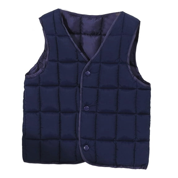 REDARER Kids Down Vest, Winter Quilted Sleeveless Jacket for Girls and Boys, Warm Padded Outerwear Thermal Layer for Toddlers,Size:1-2 Years