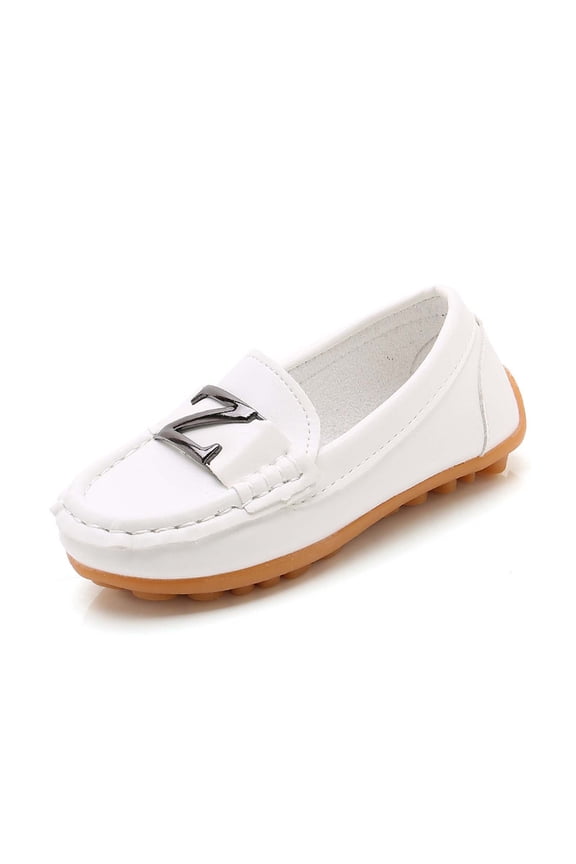 Kids Dress Shoes Soft Sole On Loafers Comfortable Formal Occasion Stage Performance Non ,Size:18-24 Months