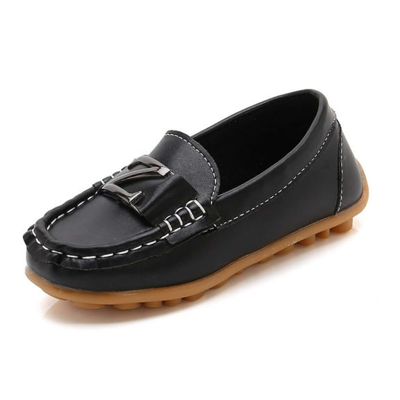 REDARER Kids Dress Shoes Soft Sole On Loafers Comfortable Formal Occasion Stage Performance Non ,Size:9-9.5 Years
