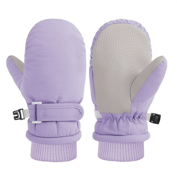 REDARER Kids Lined Mittens Waterproof Ski Gloves, Thermal Winter Snow Gloves for Toddlers Boys Girls Cold Weather,2-4 Years