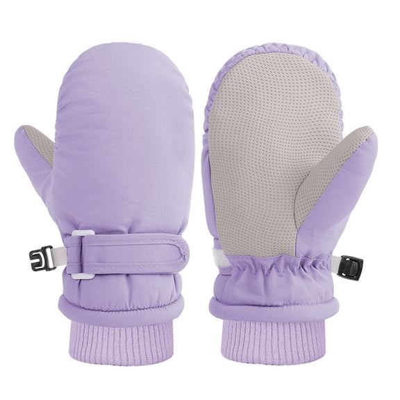 REDARER Kids Lined Mittens Waterproof Ski Gloves, Thermal Winter Snow Gloves for Toddlers Boys Girls Cold Weather,6-24 Months