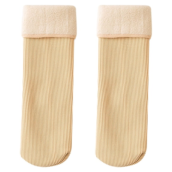 REDARER Kids' -Lined Snow Socks - Thermal Velvet Crew Socks for Winter, Soft Warm Socks with Non- Grips for Indoor/Outdoor