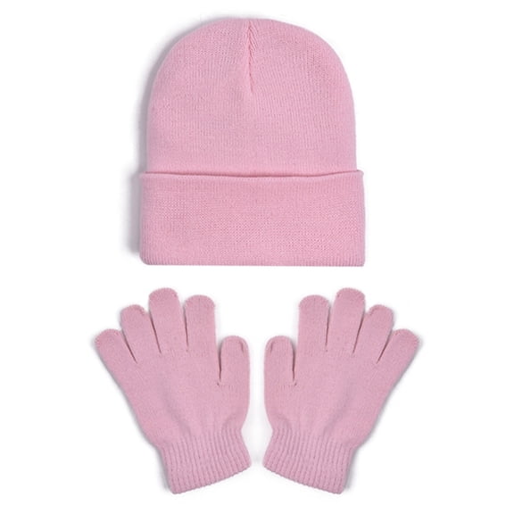 REDARER Kids -Lined Winter Hat & Mittens Set | Soft Warm Beanie for Boys Girls | Cold Weather Toddler Accessories,2-8 Years