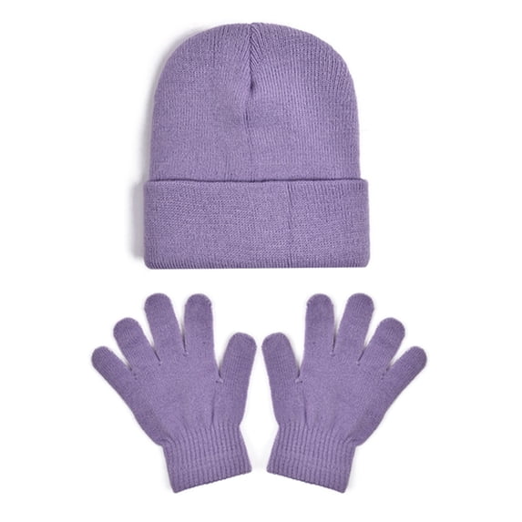 REDARER Kids -Lined Winter Hat & Mittens Set | Soft Warm Beanie for Boys Girls | Cold Weather Toddler Accessories,2-8 Years