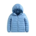 thumbnail image 1 of REDARER Kids Hooded Puffer Coat, Solid Color Winter Jacket for Boys Girls, Windproof Warm Outwear for Toddler,Size:8-9 Years, 1 of 5