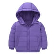 thumbnail image 1 of REDARER Kids Hooded Winter Coat, Thicken Windproof Jacket for Toddler Boys Girls, Zipper Warm Outwear,Size:3-4 Years, 1 of 3
