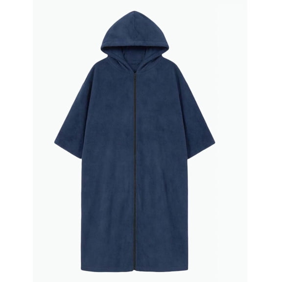 REDARER Kids Hooded Zip Up Swim Parka Soft Terry Cloth Beach Cover Up Robe for Boys & Girls,One Size