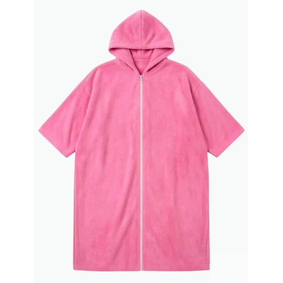 REDARER Kids Hooded Zip Up Swim Parka Soft Terry Cloth Beach Cover Up Robe for Boys & Girls,One Size