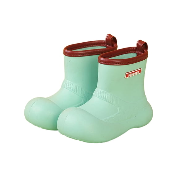 REDARER Kids' Lightweight Rain Boots - Soft Sole Mid Calf Rubber Boots for Outdoor Play and Puddle Fun,Size:5-5.5 Years