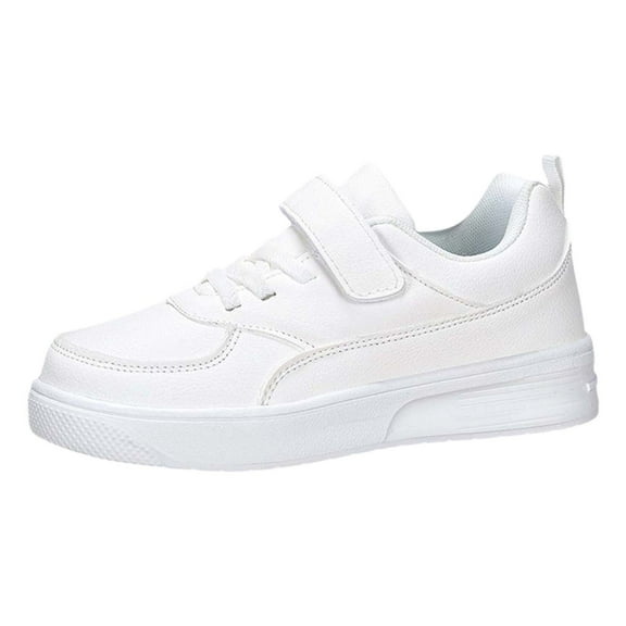 REDARER Kids Lightweight Sneakers - Non- Sports Shoes for Boys & Girls, Breathable Footwear for School Running & Casual Play,Color:White,Size:3.5