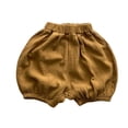 thumbnail image 1 of REDARER Kids Linen Bubble Shorts, Elastic Waist Casual Summer Holiday Beach Shorts for Boys & Girls,18-24 Months, 1 of 5