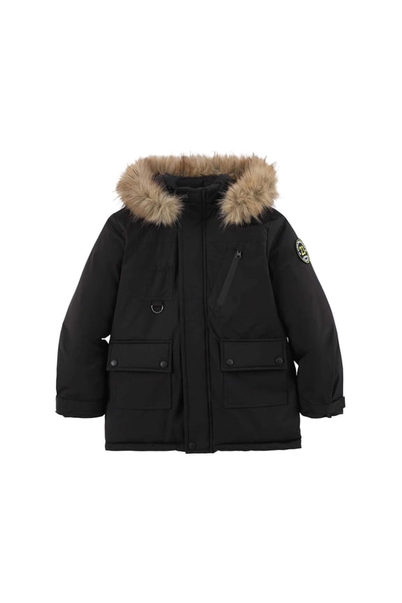 Kids Long Puffer Coat, Thickened Hooded Down Jacket for Boys and Girls, Mid Length Winter Outerwear for Big Kids,Size:10-11 Years