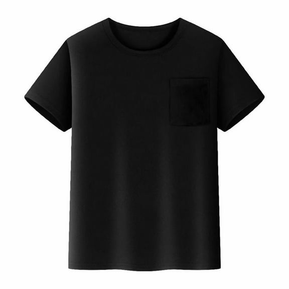 REDARER Kids Mesh T Shirts Short Sleeve Plain Top Tees Boy & Girl Baby Unisex Toddler Children Crew Neck T Shirt with Pocket Boys Uniform Shirts, for Size 13-14 Years