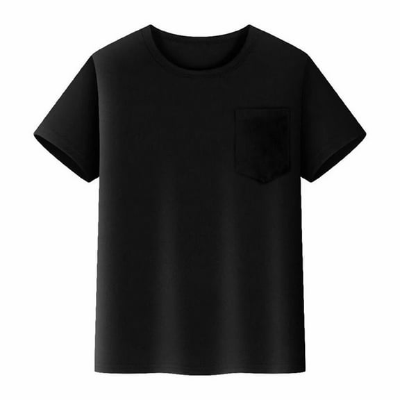 REDARER Kids Mesh T Shirts Short Sleeve Plain Top Tees Boy & Girl Baby Unisex Toddler Children Crew Neck T Shirt with Pocket Boys Uniform Shirts, for Size 2-3 Years