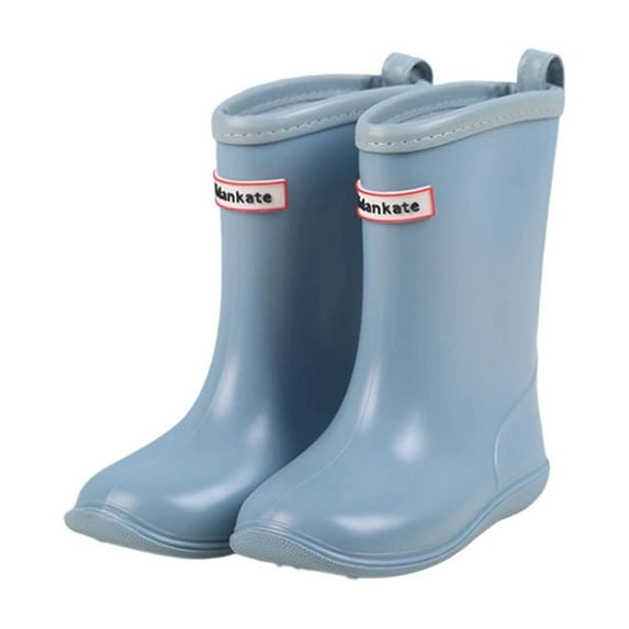 REDARER Kids' Mid Calf Rain Boots - Lightweight Elegant Design for Girls & Boys, Non- Comfortable for Summer & Fall - Rain Boots Kids,Color:Light Blue Size:10-10.5 Years