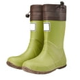 thumbnail image 1 of REDARER Kids Outdoor Rain Boots Mid-Calf Waterproof - Non- Hiking Camping Shoes for Boys Girls, Comfortable Rubber Adventure Boots - Rain Boots Kids,Color:Green Size:5-5.5 Years, 1 of 5