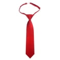 thumbnail image 1 of REDARER Kids' Pre-Tied Solid Necktie, Easy Pull-On Formal School Uniform Accessory for Boys & Girls,One Size, 1 of 6