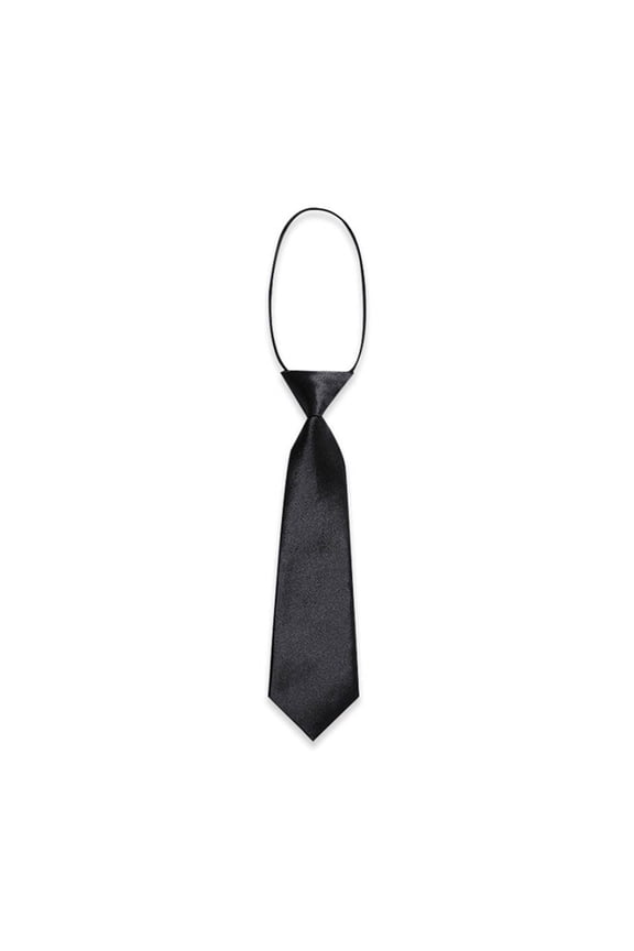 Kids' Pre-Tied Striped Necktie, Adjustable British Style Accessory for School, Party & Wedding Outfits,One Size