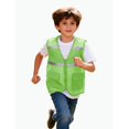thumbnail image 1 of REDARER Kids Reflective Mesh Vest Sleeveless Zipper Top for Youth Outdoor Service and Activity Wear with Pockets,5-6 Years, 1 of 7