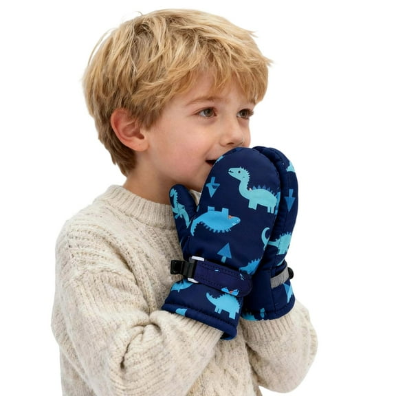 REDARER Kids Ski Winter Warm Mittens for Boys and Girls Cold Weather Outdoor Activities Insulated Durable,Size:6-24 Months