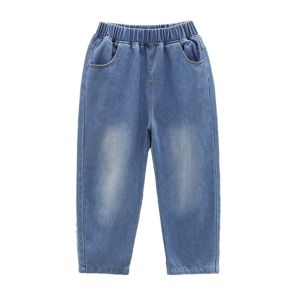 REDARER Kids' Solid Denim Pants - Casual Comfort Fit Trousers for Holiday and Everyday Wear,Size:3-4 Years