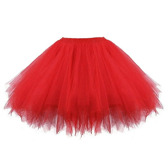 REDARER Kids Solid Tulle Tutu Skirt Elastic Waist Dance Skirt for Ballet, Parties & ,One Size