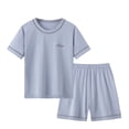 thumbnail image 1 of REDARER Kids Summer Soft Short Sleeve & Shorts 2PC Breathable Loungewear Pajama Set,10-11 Years, 1 of 2