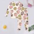 thumbnail image 1 of REDARER Kids Two Piece Pajama Set Long Sleeve Crew Neck Outfit with Art Pumpkin Print, Soft Cozy Homewear for Fall Season,7-8 Years, 1 of 2