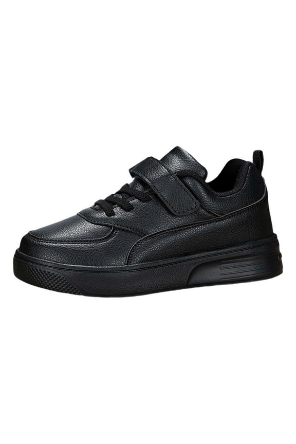 Kids Waterproof Leather Sneakers - Lightweight Non- Shoes, Breathable Casual Sports Footwear for School Running & Play,Size:11
