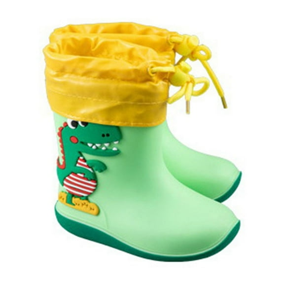 REDARER Kids Waterproof Rain Boots - Lightweight Non- Ankle Boots, Detachable Design for Outdoor Play & Daily Wear,Size:2-3 Years