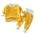 thumbnail image 1 of REDARER Kids Winter Underwear Set - Lined High Waist Pajamas, Warm Winter Homewear with Soft Wool Blend for All Day Comfort,Size:3-4 Years, 1 of 3
