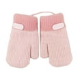 thumbnail image 1 of REDARER Kids Double Layer Mittens Thermal Knitted Gloves, Detachable Lanyard Hand Warmers for Boys Girls Winter,One Size, 1 of 5