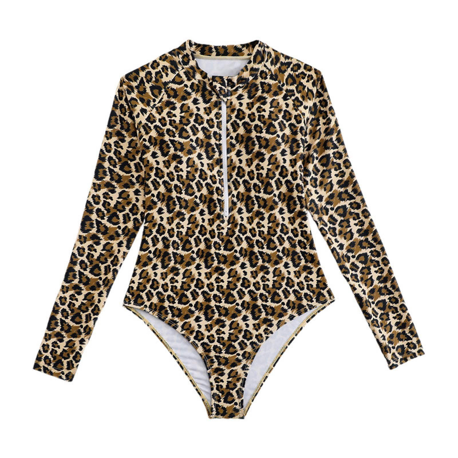 leopard print one piece swim
