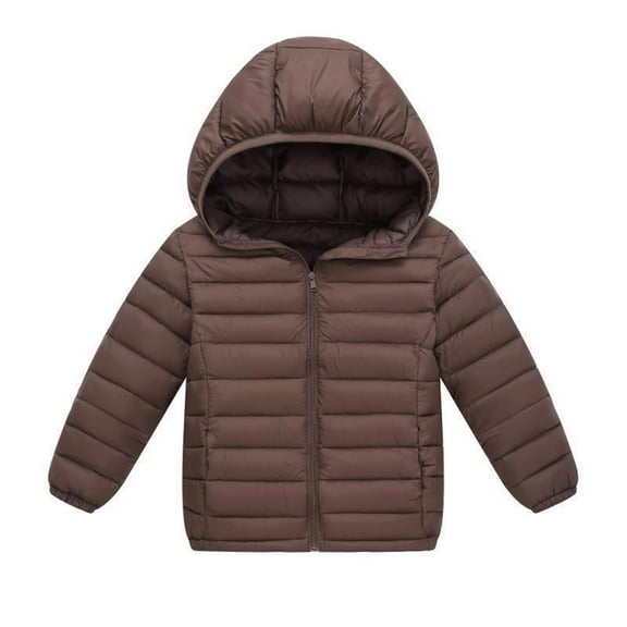 REDARER Lightweight Boys Winter Down Jacket Warm Insulated Coat for Kids Cold Weather Outerwear Windproof Soft Youth Hooded Jacket Comfortable Durable,Size:2-3 Years