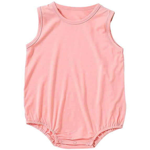 REDARER Baby Boys & Girls' Sleeveless Romper Soft Modal Fabric Breathable Summer Bodysuit,0-3 Months