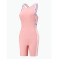thumbnail image 1 of REDARER Racerback Open Back Moderate Coverage Boyleg Summer Resort One Piece Swimsuit (Girls),5-6 Years, 1 of 9