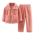 thumbnail image 1 of REDARER Soft Winter Kids Pajama Long Sleeve Cozy Flannel Loungewear for Boys Girls Toddler Sleepwear and Homewear Outfit,Size:3-4 Years, 1 of 3