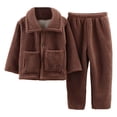 thumbnail image 1 of REDARER Soft Winter Kids Pajama Long Sleeve Cozy Flannel Loungewear for Boys Girls Toddler Sleepwear and Homewear Outfit,Size:3-4 Years, 1 of 3