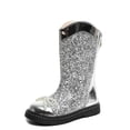 thumbnail image 1 of REDARER Sparkly Winter Booties - Fashionable Bow Ankle Boots with Back Zipper, Comfortable -Resistant Sole for Dressy & Casual Wear,Size:5-5.5 Years, 1 of 7