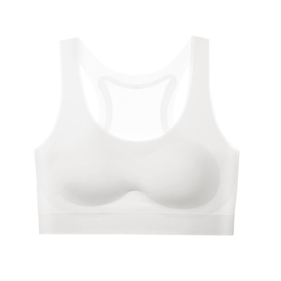 REDARER Girls Breathable Training Bras, Cross Back Sports Bra, Ultra-Soft Seamless & Wirefree for Growing Teens,Size for 12-15 Years