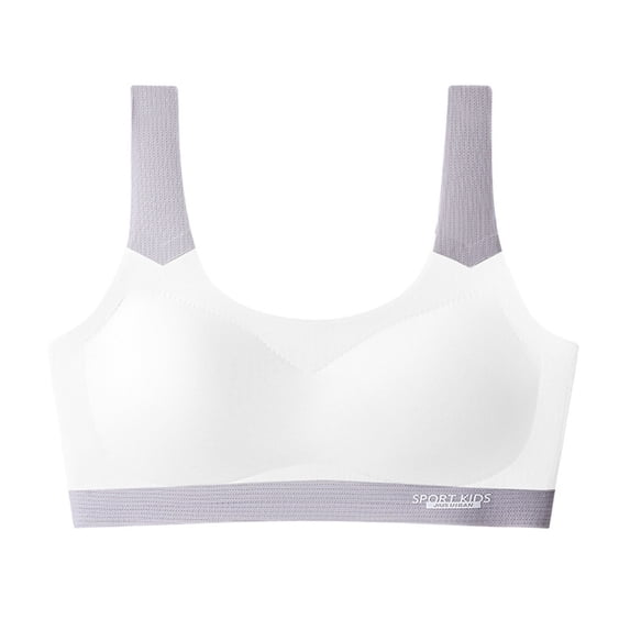 REDARER Girls Breathable Training Bras, Ultra-Soft Seamless & Wirefree, First Sports Bra for Growing Teens,Size for 9-12 Years