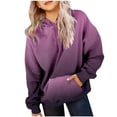 thumbnail image 1 of REDARER Teen Girls Y2K Hoodie, Trendy Oversized Gradient Sweatshirt, Preppy Pullover with Pocket, Soft Long Sleeve Loungewear,for 2-3 Years, 1 of 6