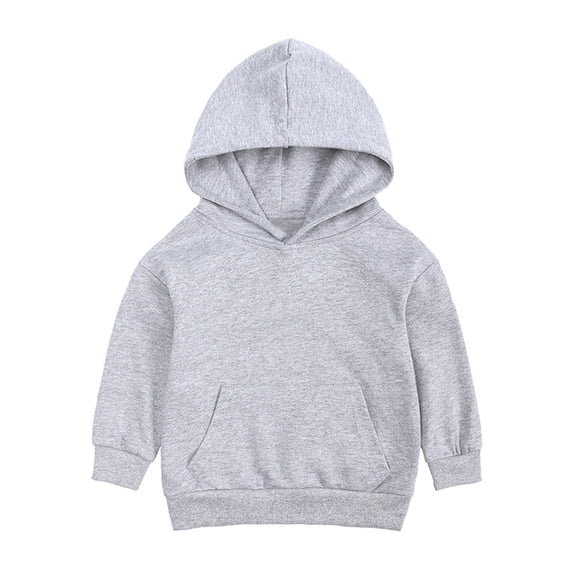 REDARER Toddler Basic Hoodie, Unisex Solid Pullover with Pocket, -Lined Long Sleeve Sweatshirt for Fall,for 12-24 Months